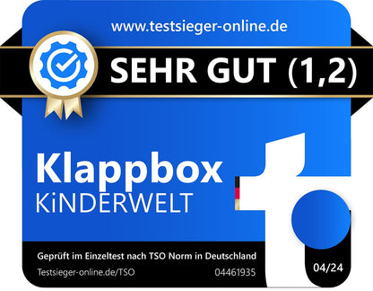KiNDERWELT Profi-Klappbox 45 L, 2er-Set, belastbar bis 50 kg, blau