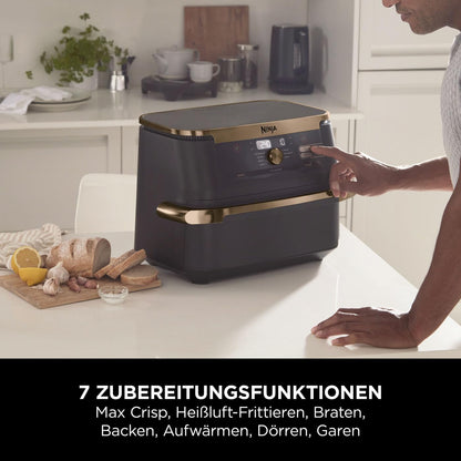 Ninja Foodi FlexDrawer Dual Zone Heissluftfritteuse - AF500EUCP