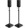 Perlegear PGSS12 Lautsprecherständer Paar höhenverstellbar. Schwarze Standsäulen mit Grundplatte zur variablen Platzierung von Lautsprechern.