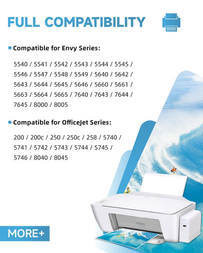 INKYEAH 62XL Druckerpatronen, kompatibel mit HP 62, Schwarz/Farbe