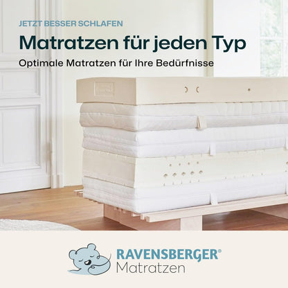 RAVENSBERGER Kinder-/Jugendmatratze Softwelle Kaltschaum 90x200 H1/H2