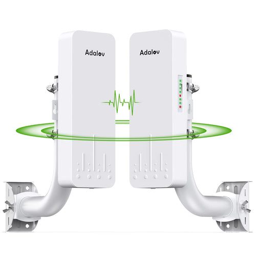 Adalov CPE660 WLAN-Bridge Outdoor 5.8 GHz - Punkt-zu-Punkt. Weißes Gehäuse. Baut drahtlose Brücken auf.