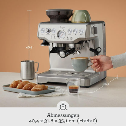 Sage The Barista Express Siebträgermaschine mit Mahlwerk - Schwarzer Trüffel