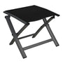 Grand patio Gartenhocker, Klapphocker aus Aluminium und Textilene in Schwarz, faltbar