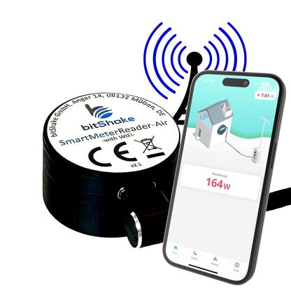 bitShake SmartMeterReader AIR – IR-Lesekopf mit WLAN und TASMOTA