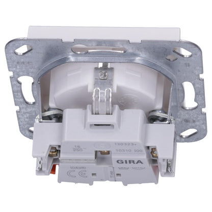 Gira 418803 SCHUKO-Steckdose System 55 Reinweiss glänzend, 10er-Set