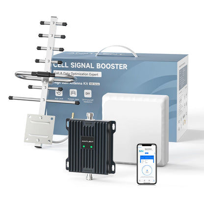 ANNTLENT 4G LTE Band 20/7 Empfangsverstärker - 800/2600 MHz. Rechteckig. Verbessert LTE-Empfang auf 800/2600 MHz für Mobilgeräte.