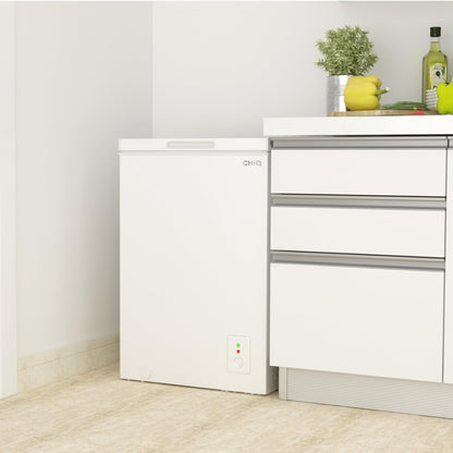 CHiQ Gefriertruhe FCF98DE, 99 L, 4-Sterne-Gefrieren, weiss