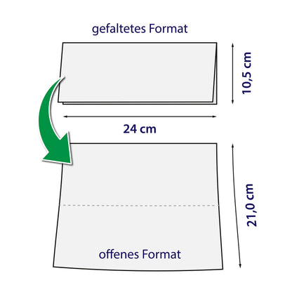 Hypafol V-Falz Papierhandtücher weiss – 2-lagig, 24x21 cm, 8000 Blatt