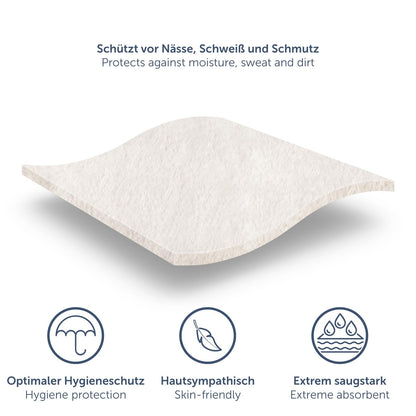 Blumtal Molton Matratzenschoner 140x200 cm, 100% Baumwolle, 2er Set