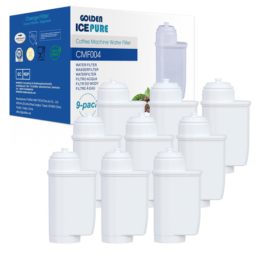 GOLDEN ICEPURE Wasserfilter Kaffeevollautomat für Siemens EQ, 9 Stück