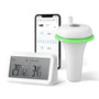 Inkbird Schwimmendes Pool Thermometer – IBS-M2 WLAN Gateway App. Weißes Schwimmthermometer misst Pool-Wassertemperatur. WLAN Gateway/App zur Fernüberwachung.