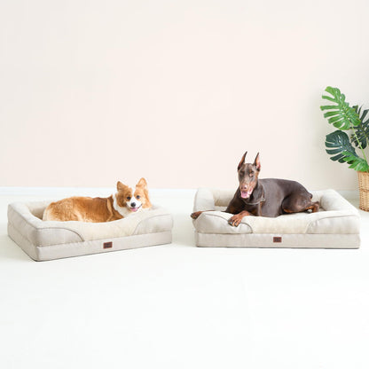 EHEYCIGA Orthopädisches Hundebett Mittelgross - Beige