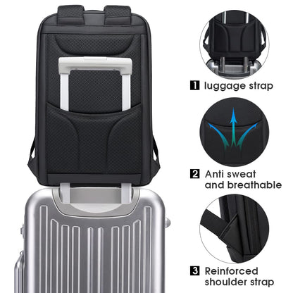 BANGE Business-Rucksack wasserdicht, 15,6-Zoll-Laptopfach, schwarz