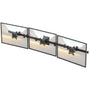 ErgoFix Triple Monitor Wandhalterung 17-32 Zoll - Schwarz. Schwarze Gelenkarm-Halterung. Fixiert 3 TFT/LED-Monitore (17-32") flexibel an der Wand.
