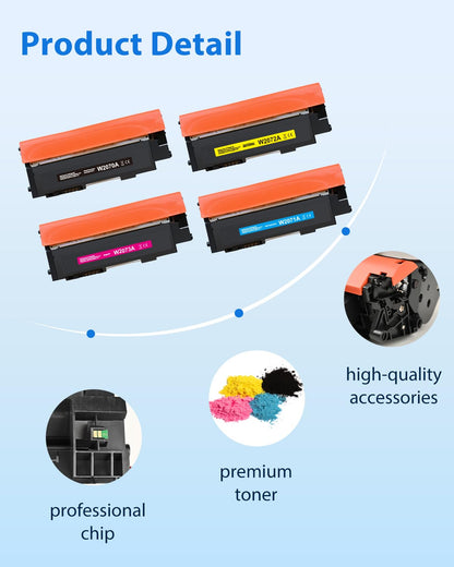 MYCARTRIDGE Toner Set kompatibel für HP 117A (4er-Pack)