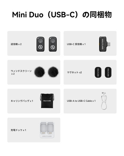 Hollyland Lark A1 Mini Duo Wireless Lavalier Mikrofon