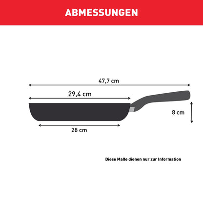 Tefal Infinite Bratpfanne 28 cm, Edelstahl, mit Antihaftversiegelung