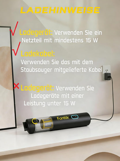 Fanttik Slim V8 APEX Akku-Handstaubsauger 4-in-1, Schwarz