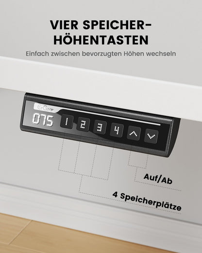 ErGear Elektrischer Schreibtisch höhenverstellbar – 120x80 cm