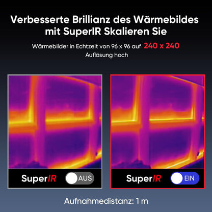HIKMICRO ECO Wärmebildkamera SuperIR 240 x 240 mit Laserpointer