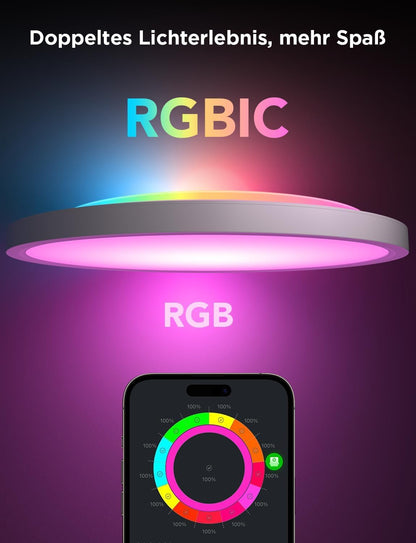 Govee LED Deckenleuchte RGBIC Smart Ø30cm - 2er Set