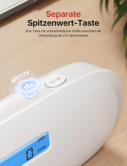 X-Sense Kohlenmonoxid-Melder XC0C-SR, 10-Jahres-Sensor, 2 Stück