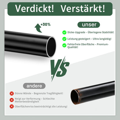 Jilron Gardinenstange ohne Bohren, Raumteiler, verstellbar, schwarz