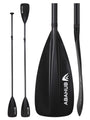 Abahub 2-in-1 SUP- und Kajakpaddel, Aluminium, verstellbar, schwarz mit Nylon-Klinge und viergeteiltem Schaft