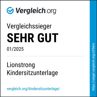LIONSTRONG Kindersitzunterlage Autositzschoner ISOFIX, 2 Stück