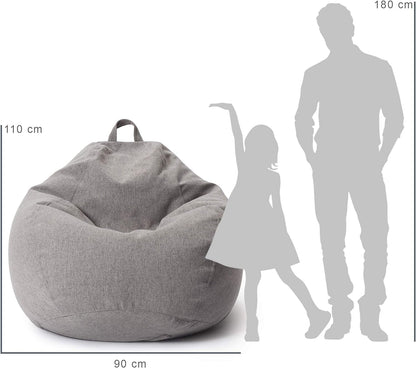 Lumaland Comfort Line Indoor Sitzsack 250L Hellgrau Sessel
