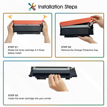 Cool Toner Toner Set kompatibel für HP 117A, 4er-Pack