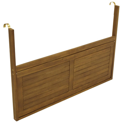 DEGAMO Balkonhängetisch 120x40 cm, klappbar, Akazienholz, braun
