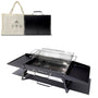 Charmline Holzkohlegrill CL-PGL, faltbarer Campinggrill, schwarz aus legiertem Stahl