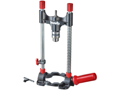 kwb Bohrständer 778500 mit Bohrfutter und Winkelarretierung, Aluminium-Grundplatte, Gummifüsse