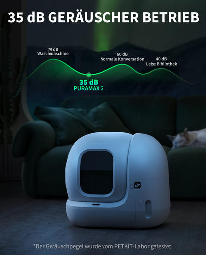 PETKIT Pura Max 2 Selbstreinigende Katzentoilette 76 L, App-Steuerung