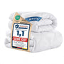 WAVVE Bettdecke 135x200 cm 4 Jahreszeiten, Mikrofaser Steppdecke weiss