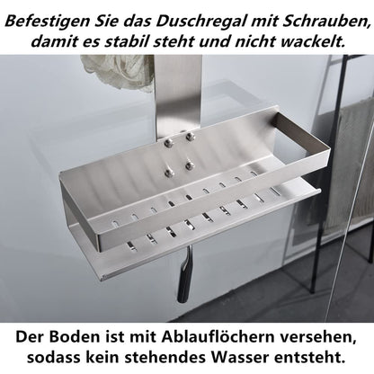 HomeHeng Duschablage zum Hängen, 2-stufig, SUS304 Edelstahl