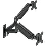 ELIVED Dual Monitor Wandhalterung Gasdruckfeder EV6022. Wandhalterung mit zwei flexiblen Gasdruckfeder-Armen für ergonomische Bildschirmpositionierung.