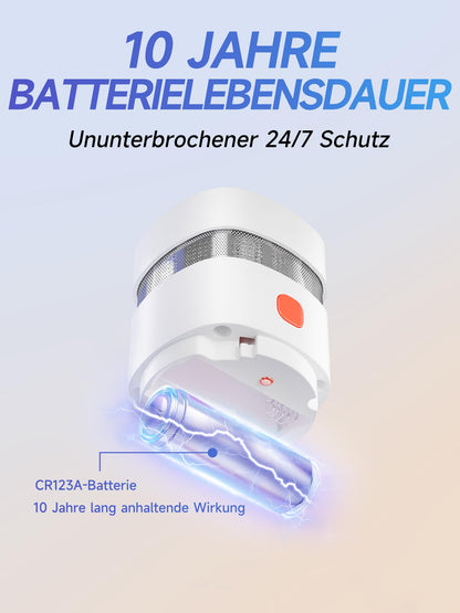 Heiman Mini Rauchmelder HS1SA 5er Set, 10 Jahre Batterielaufzeit