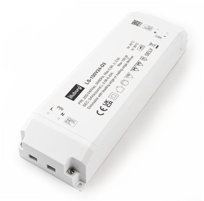 illuburg LED Trafo 24V dimmbar 50-150W Triac Netzteil Treiber mit Schraubklemm-Anschluss
