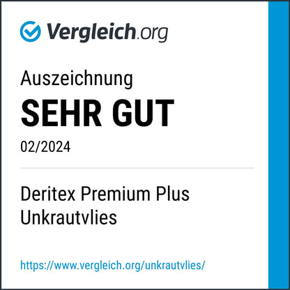 DeRiTex Unkrautschutzvlies Premium Plus 180 g/m² 50 m x 1 m