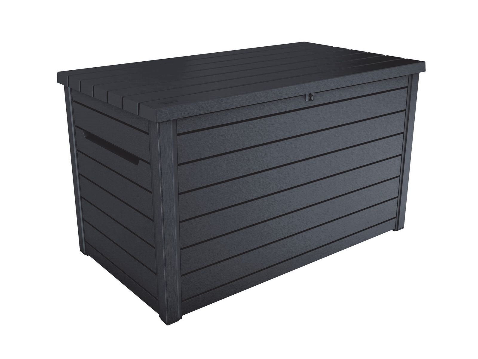 Koll Living Goliath XXL Auflagen- & Kissenbox - 870L Graphit. Rechteckige Box, graphit. Lagert Gartenauflagen & Kissen.