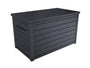 Koll Living Goliath XXL Auflagen- & Kissenbox - 870L Graphit. Rechteckige Box, graphit. Lagert Gartenauflagen & Kissen.