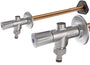 Kemper Ritzer FROSTI Plus frostsichere Aussenarmatur. Kompakte, silberne Wandarmatur mit Auslaufhahn. Ermöglicht frostsichere Wasserentnahme aussen.