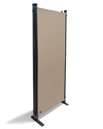 QUICK STAR Paravent 4-teilig, Sichtschutz 220 x 165 cm, Beige
