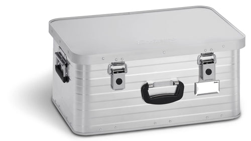 Enders TORONTO Aluminiumbox 47 L - Robust & Staubdicht. Rechteckige, silberne Aluminiumbox. Sichere Lagerung & staubdichter Transport.