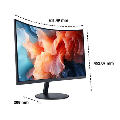 KOORUI Curved Gaming Monitor 27 Zoll FHD - Schwarz