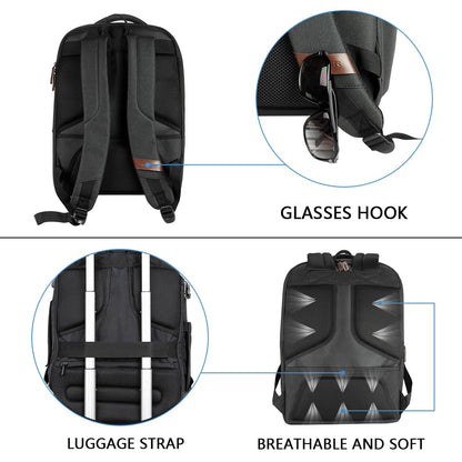KROSER Laptop-Rucksack 17,3 Zoll wasserabweisend Business Daypack