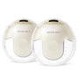 KISSBOBO K5 Elektrische Doppel-Milchpumpe, freihändig, Beige, 2er-Set